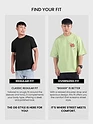 Pista Green Distressed Typo Puff Print Oversized T-Shirt