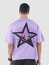 Lavender Star Patch Oversized T-Shirt