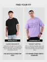 Lavender Star Patch Oversized T-Shirt