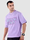 Lavender Star Patch Oversized T-Shirt