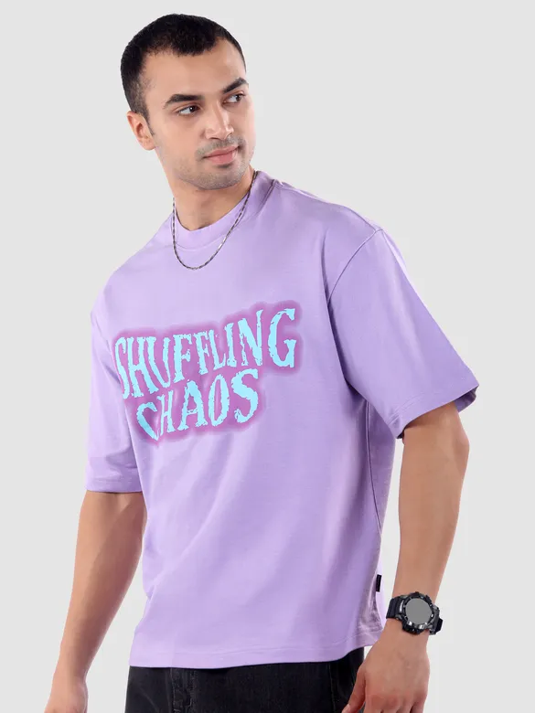 Lavender Star Patch Oversized T-Shirt