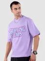 Lavender Star Patch Oversized T-Shirt