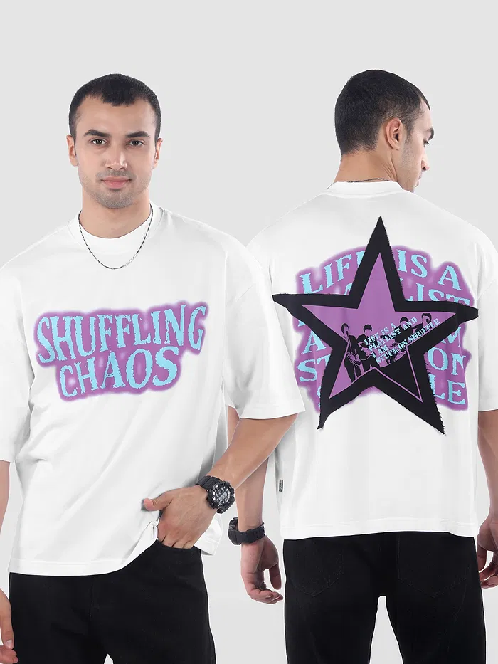 White Star Patch Oversized T-Shirt