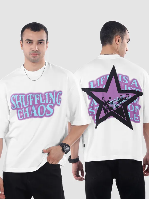 White Star Patch Oversized T-Shirt