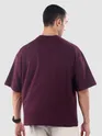 Dark Purple Rock and Roll HD Printed Oversized Tshirt