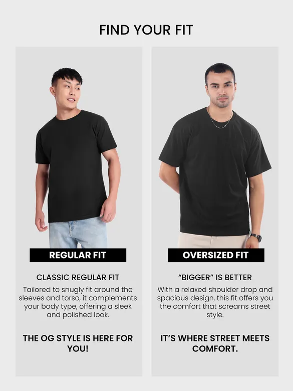 Black Structured Oversized T-Shirt