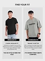 Light Grey Spray Print Gothic Oversized T-Shirt