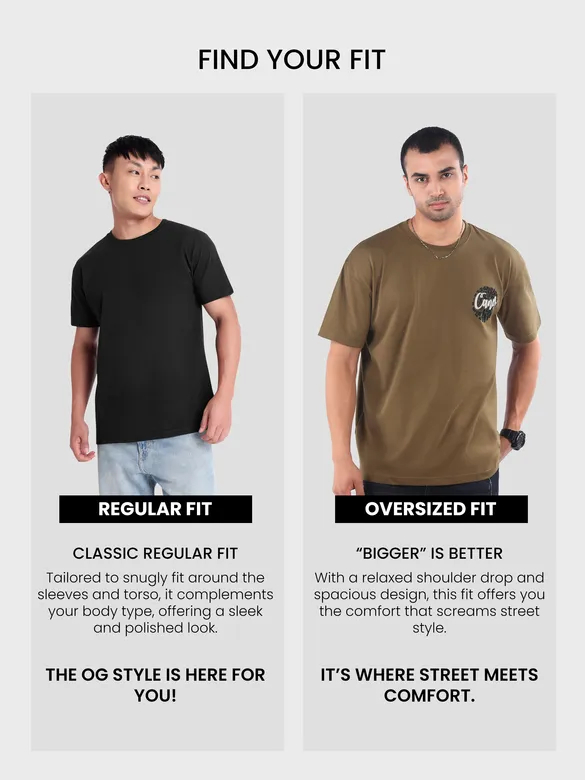 Dark Tan Canes Printed Oversized T-Shirt