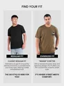Dark Tan Canes Printed Oversized T-Shirt