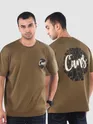 Dark Tan Canes Printed Oversized T-Shirt