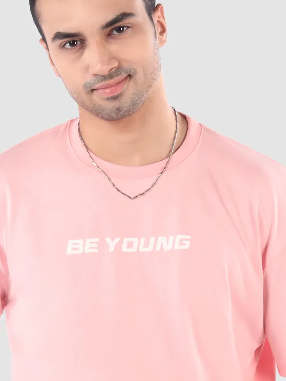 Pink Beyoung Back Printed Tshirt