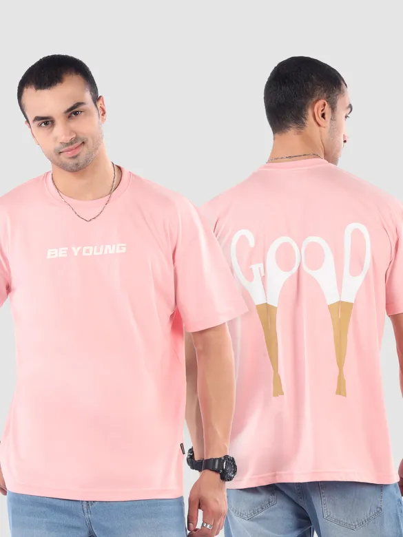Pink Beyoung Back Printed Tshirt