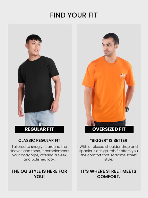 Orange Awake 3D Texture Printed Tshirt
