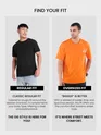 Orange Awake 3D Texture Printed Tshirt