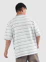 Grey Stripe Textured Oversized T-Shirt
