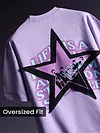 Lavender Star Patch Oversized T-Shirt
