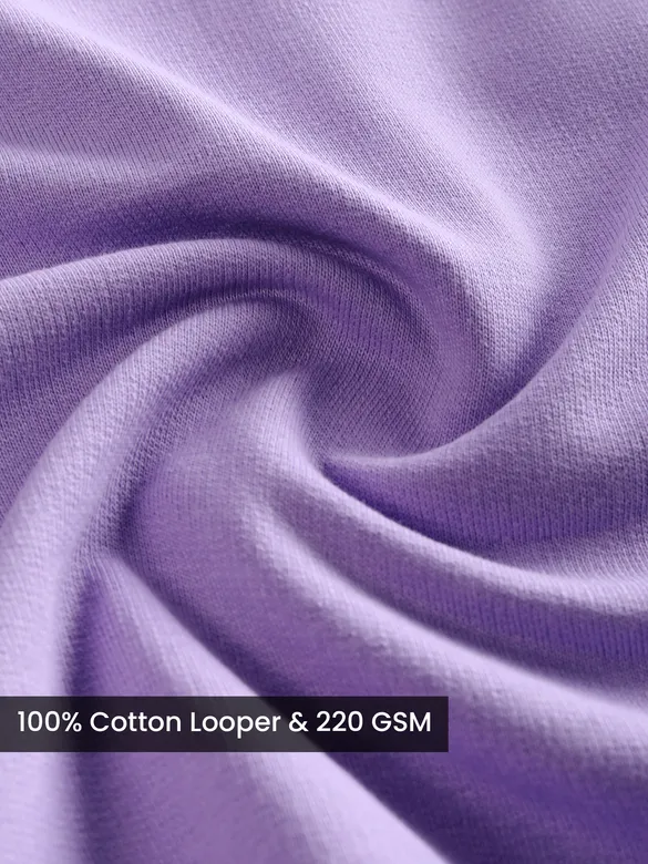 Lavender Star Patch Oversized T-Shirt