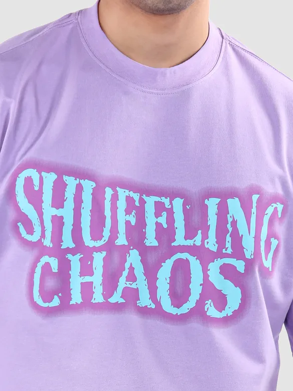 Lavender Star Patch Oversized T-Shirt