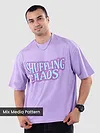 Lavender Star Patch Oversized T-Shirt