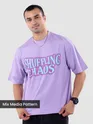 Lavender Star Patch Oversized T-Shirt