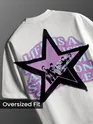 White Star Patch Oversized T-Shirt