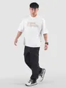 White Allergic To Human Puff Printed Oversized T-Shirt