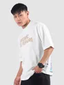 White Allergic To Human Puff Printed Oversized T-Shirt