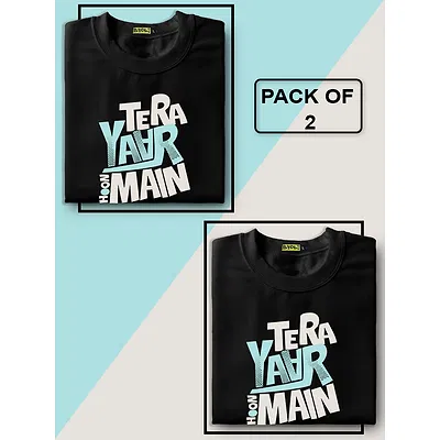 Friendship Day T-Shirt Combo Of 2-Tera Yaar Hoon