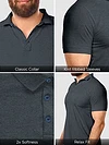 Pack of 3-Polo T-shirts Combo Navy Blue,French Wine,Melange Charcoal