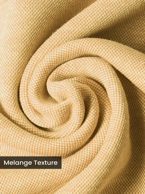 Corn Yellow Melange Polo T-shirt
