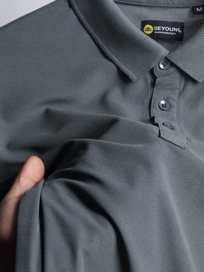 Dark Grey Polo T-shirt