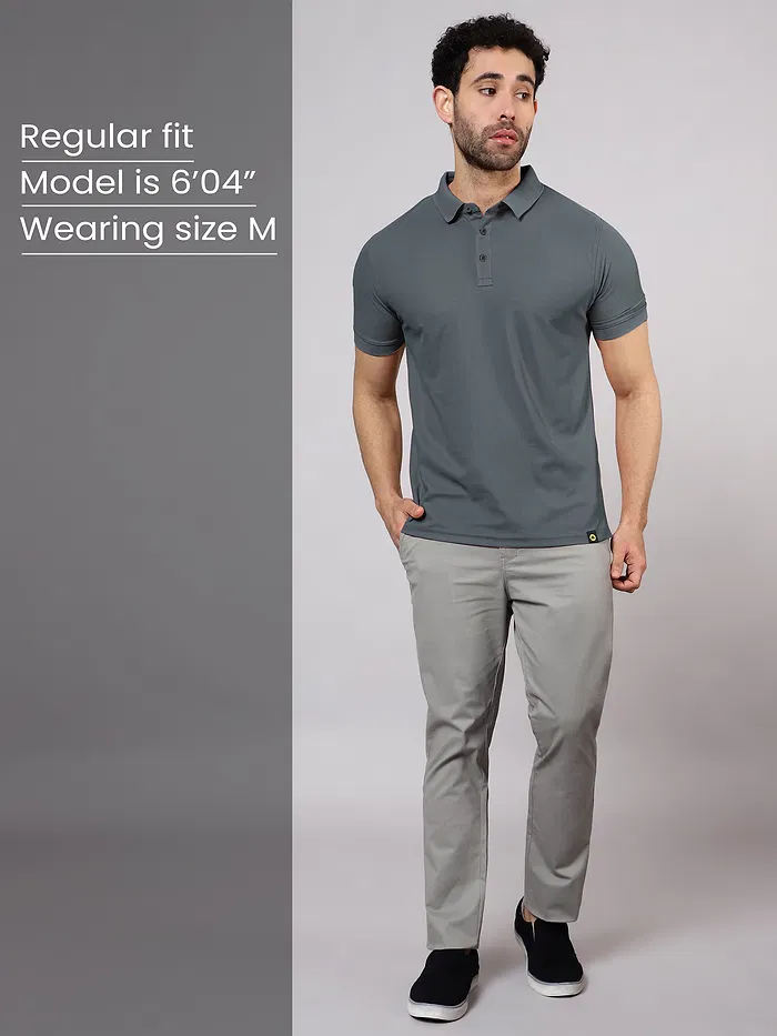 Dark Grey Polo T-shirt
