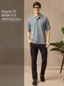 Light Grey Melange Polo T-shirt