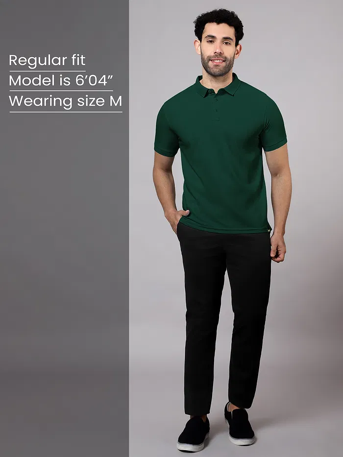 Green Polo T-Shirt For Men