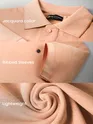 Peach Melange Polo T-shirt