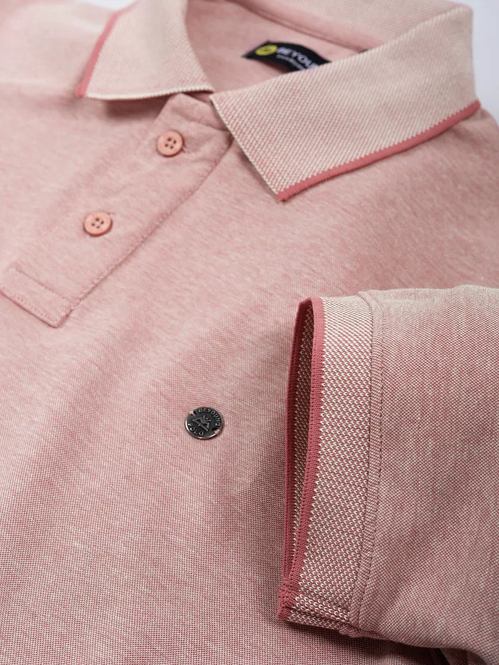 	 Rose Shadow Melange Polo T-shirt