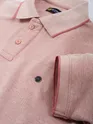 	 Rose Shadow Melange Polo T-shirt