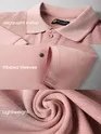 Rose Shadow Melange Polo T-shirt