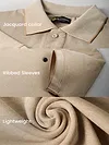 Soft Beige Melange Polo T-shirt