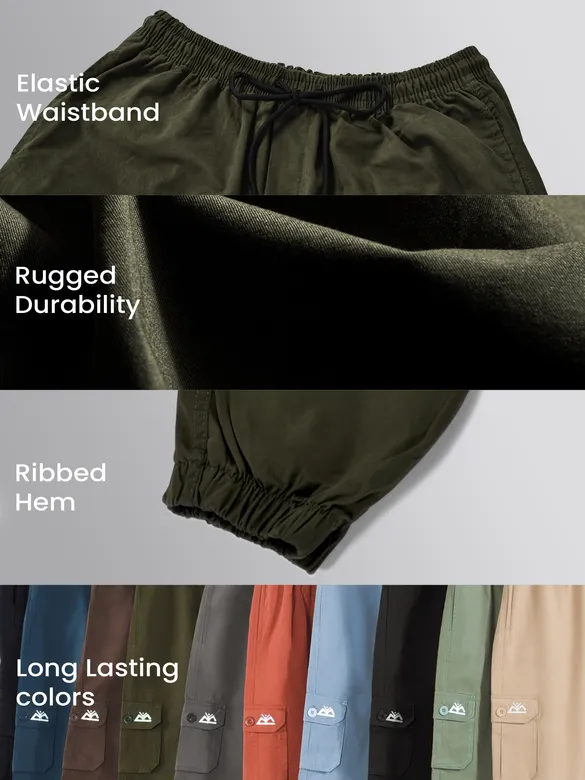 Buy Pick Any 2 - Cotton Cargo Joggers