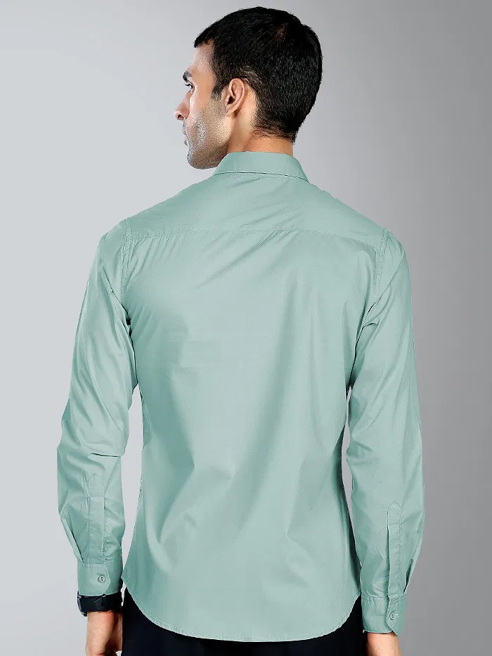 Pistachio Green - Formal Shirts For Men