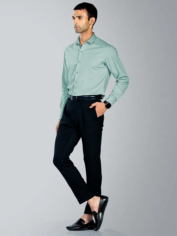 Pistachio Green - Formal Shirts For Men