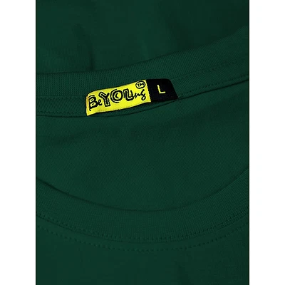 Plain T-shirts Combo Black And Bottle Green