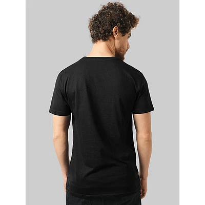Plain T-shirts Combo Black And Bottle Green