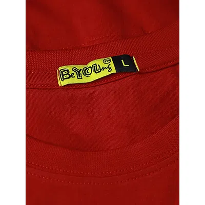 Plain T-shirts Combo Red And Navy Blue