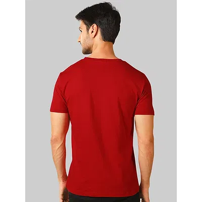 Plain T-shirts Combo Red And Navy Blue