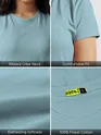 Dream Blue Womens Plain T-shirt