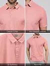 Pack of 2 Polo T-shirts Combo Rose Pink, Navy Blue