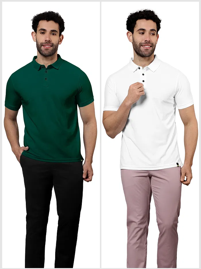 Pack of 2-Soothing Gentlemen Polo T-shirts Combo