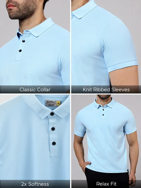 Pack of 3-Flame-In-Go Polo T-shirts Combo